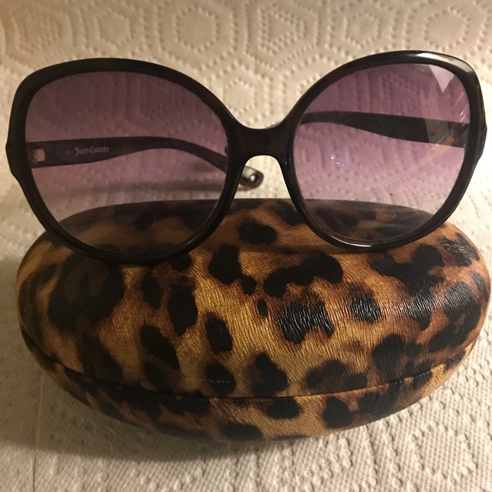 Juicy Couture Sunglasses with Leopard Case